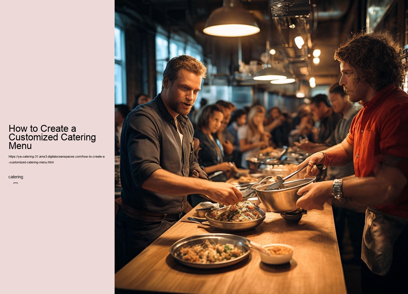 How to Create a Customized Catering Menu